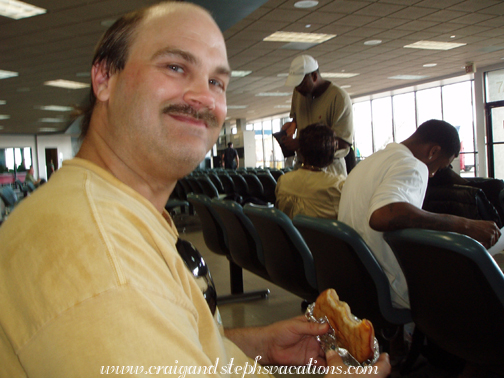 Johnnycakes at the airport