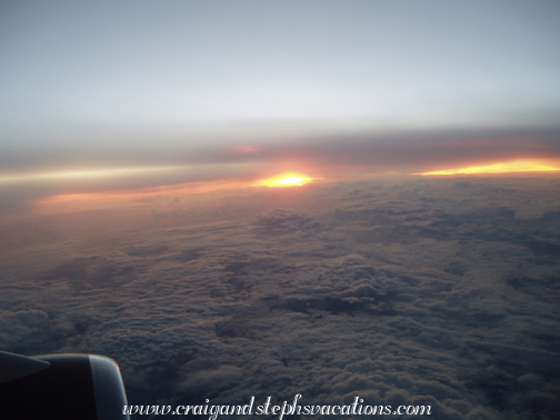 Sunset from the plane