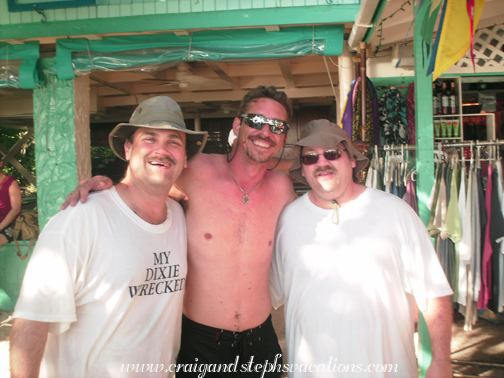 Craig, Marty, and Milky at the Soggy Dollar