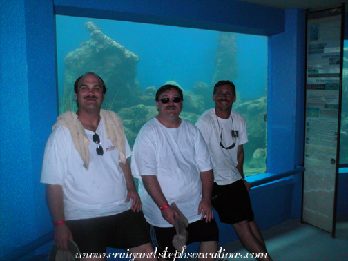 Craig, Steve, and Marty at the aquariums