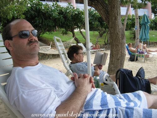 Craig and Mom relaxing on the beach