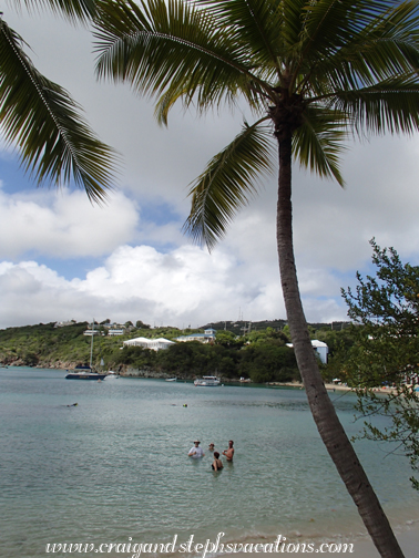 The group swimming at Secret Harbour