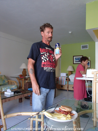 Marty brought his own salt