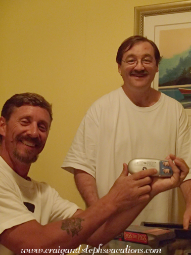 Marty and Steve Passing the Pigs