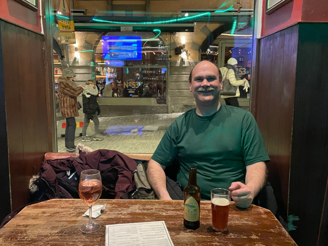 St. Paddy's Day drinks at the Temple Bar