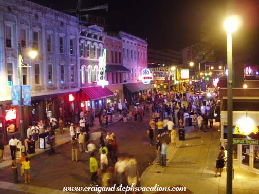 Beale Street from Pat O'Brien's balcony