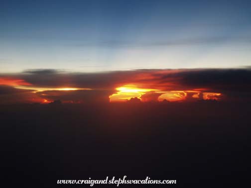 Sunset from the plane