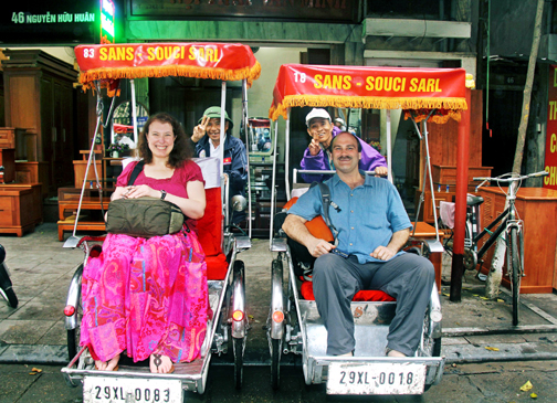 Cyclo rides in the Old Quarter