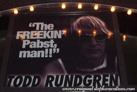 Todd Rundgren sign, Pabst Theatre